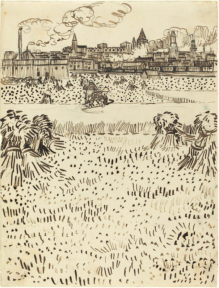  文森特·威廉·梵高  Vincent Willen Van Gogh —— 阿尔勒田野风光